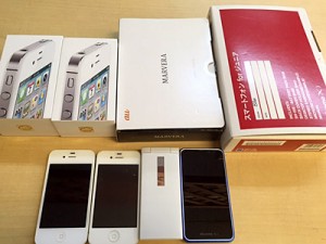 iPhone4s×2　KYY08　SH-05E